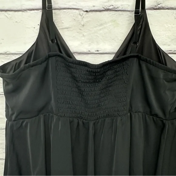 Torrid Foxy Cinched Front Peplum Tank Top Women Size 2X Stretch 22/24 Bl… - Picture 6 of 14